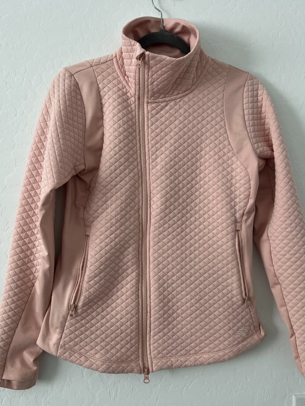 New Balance Heat Loft Quilted Funnel Neck Full Zip Jacket Women's S Zip Pockets